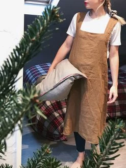 Linge Particulier Moutard Linen Japanese Apron