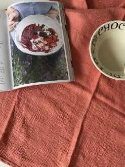 Linge Particulier Peach Waffle Linen Dishtowel