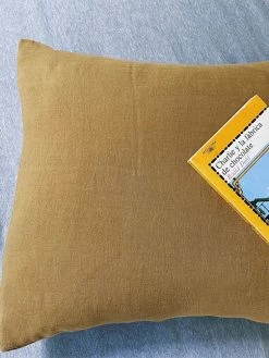 Linge Particulier Curry Linen Cushion Cover 50 x 50 cm