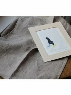 Linge Particulier Taupe Grey Linen Dishtowel