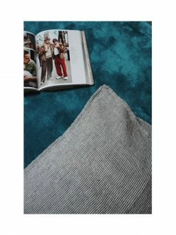 Linge Particulier Black White Stripes Linen Cushion Cover 50 x 50 cm