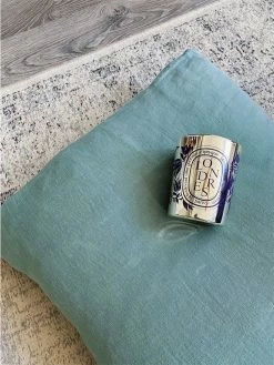 Linge Particulier Sage Linen Cushion Cover 50 x 50 cm