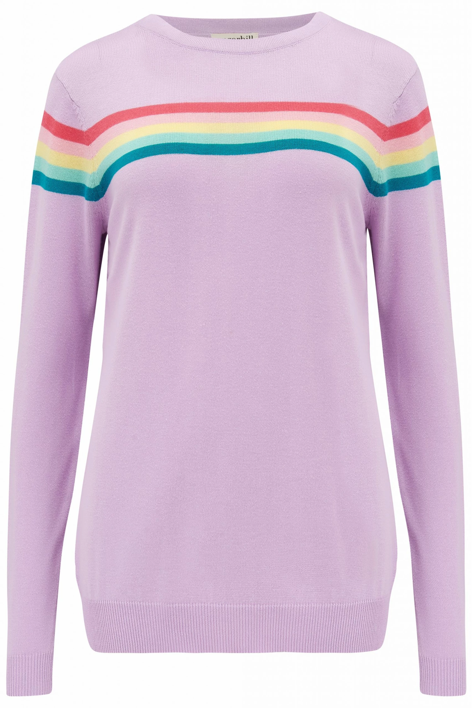 Sugarhill Brighton Rita Lilac Rainbow Split Jumper 2 Sugarhill Brighton Rita Lilac Rainbow Split Jumper