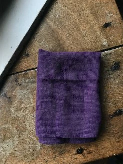 Linge Particulier Raisin Waffle Linen Dishtowel