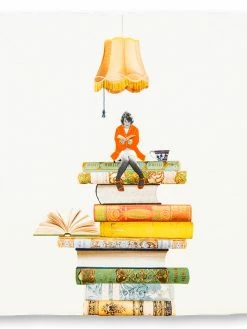 STORYTILES Bookworm Ceramic Tile