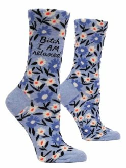 Blue Q Bitch I Am Relaxed Women's Socks
