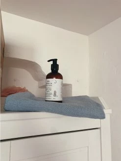 Linge Particulier Hand Towel 60 cm x 100 cm linen waffle Scandinavian Blue