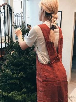 Linge Particulier Brique Linen Japanese Apron