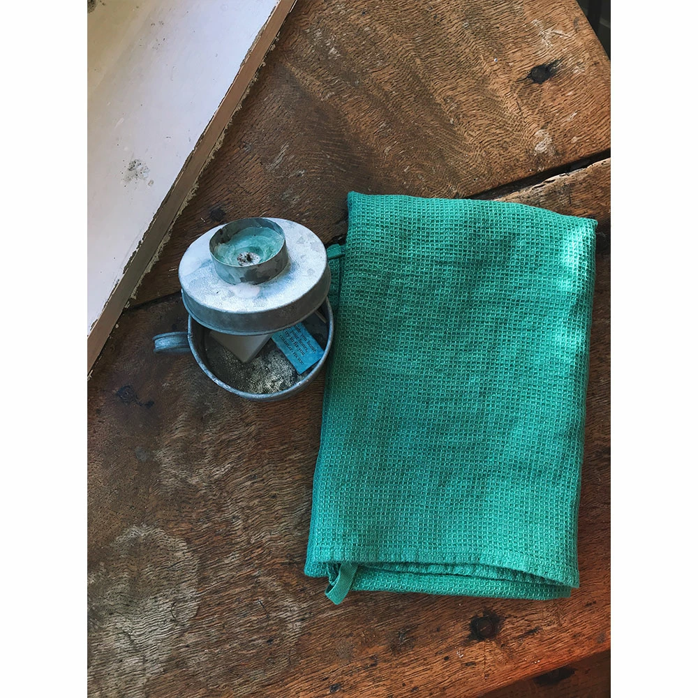 Linge Particulier Vert Emerald Waffle Linen Dishtowel 2 Linge Particulier Vert Emerald Waffle Linen Dishtowel